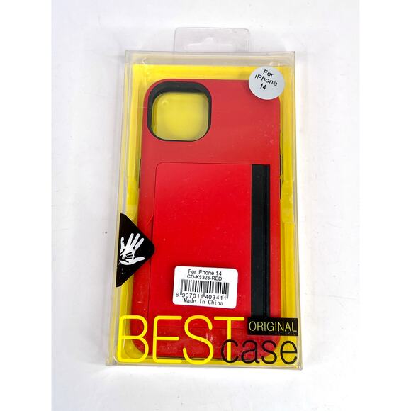 Best Case Original Cell Phone Case For iPhone 14 RED CD-KS325-RED - Picture 2 of 7
